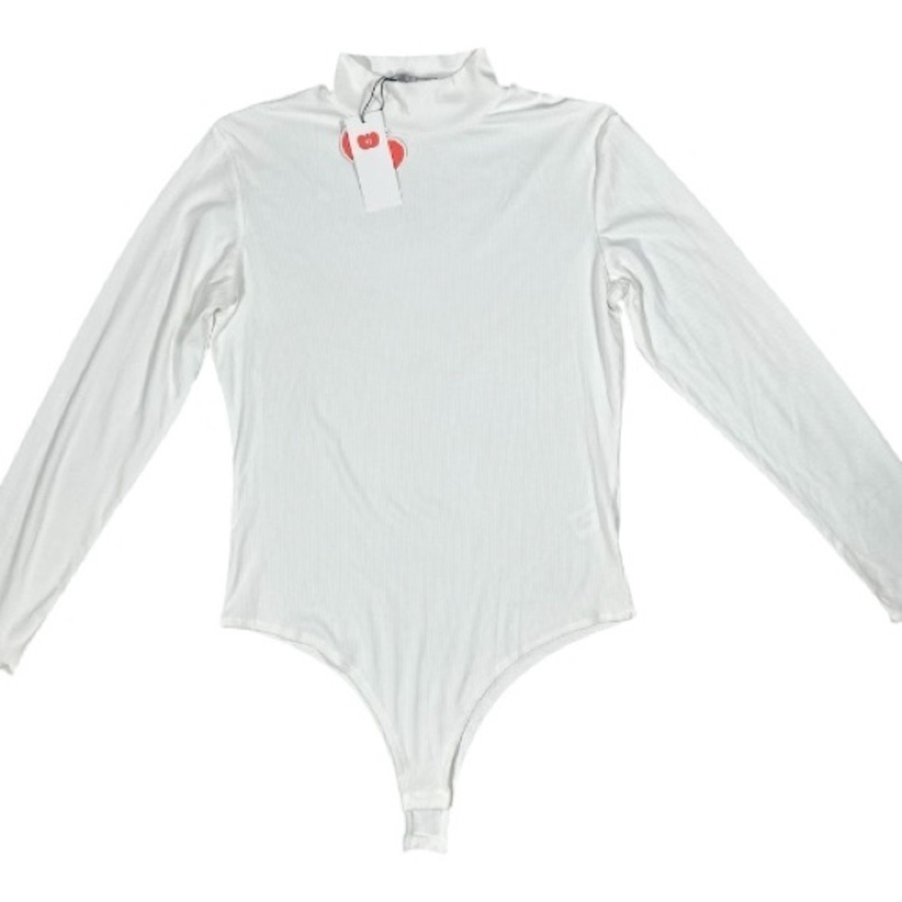 Cider Long Sleeve Bodysuit White Size XL
